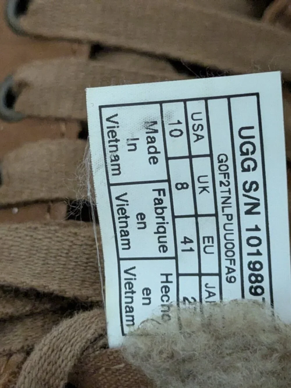 UGG STARLYN FAWN SHEEPSKIN SNEAKER HIGH TOP ANKLE BOOTS SIZE 10